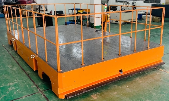 10T Automated Guided Vehicle Rail AGV Transfer Cart Remote Control