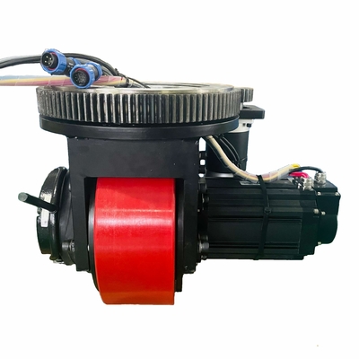 Excited Motor Horizontal AGV Steerable Drive Wheel Assembly 3000RPM