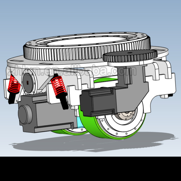 ZL-484 10T Heavy Duty AGV Drive Unit DC/AC Motor Wheel Assembly