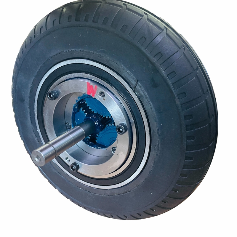 Black Rubber AGV Wheel Drives Planetary Reducer Wheels For Hub Reduction