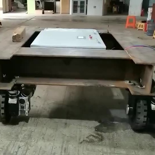 4 Wheel Drive Automated Guided Vehicle Carts 10000KG load Flexible Handling Flatbed
