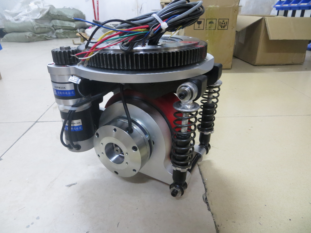 Brushless DC Motor Shock Absorbing Drive Wheel 180mm Mobile Robot Wheels