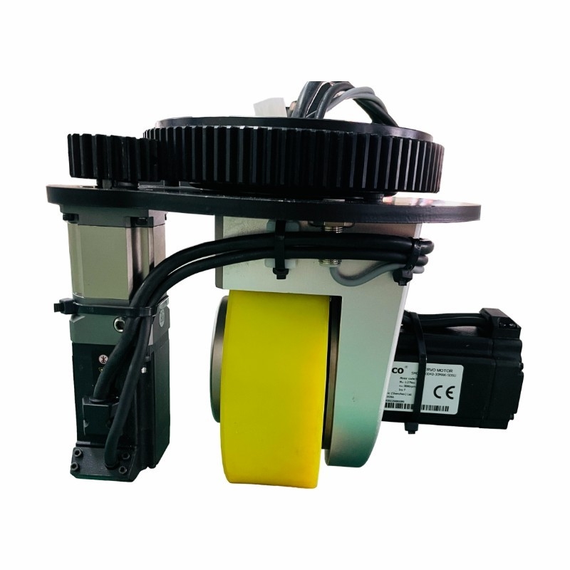 30I Speed Ratio Automatic Guided AGV Drive Wheel Trolley Integrated 400W Motor Drive Wheel